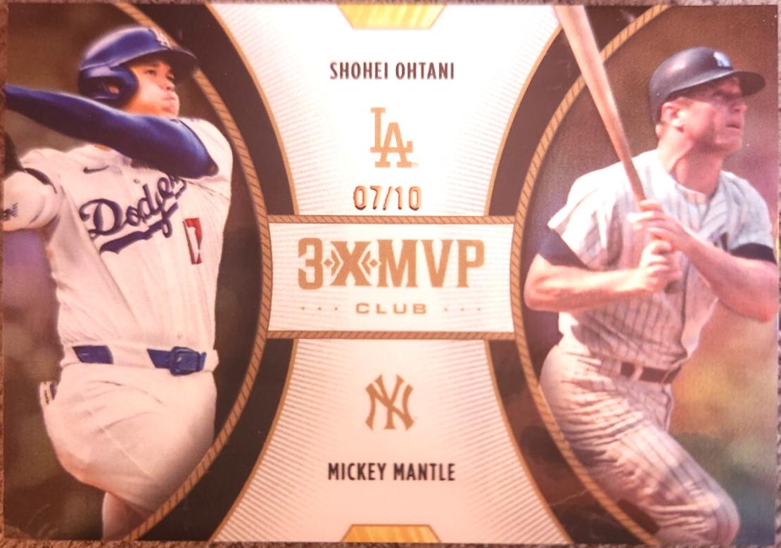 Shohei Ohtani / Mickey Mantle [Black Foil] #D6