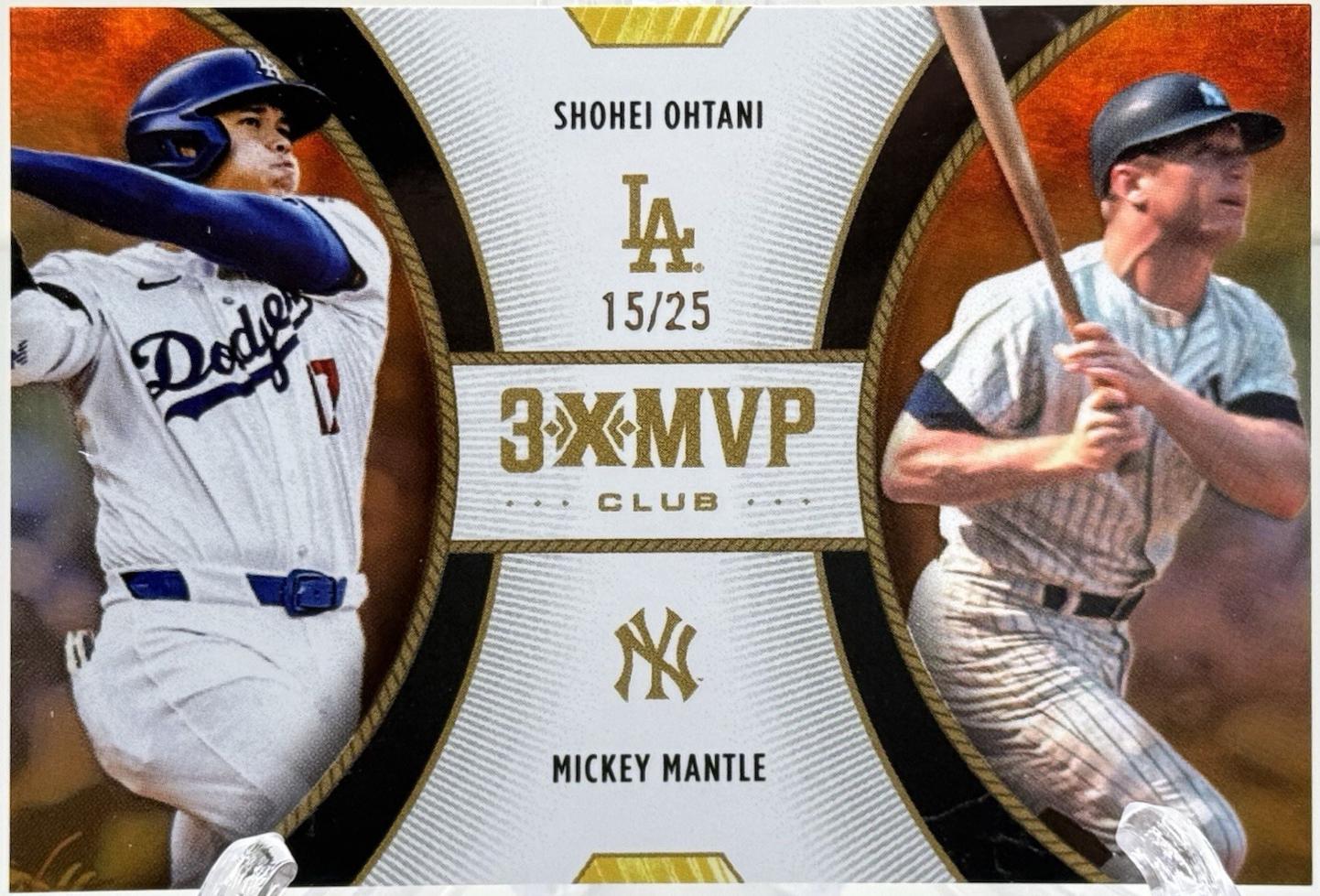 Shohei Ohtani / Mickey Mantle [Orange Foil] #D6