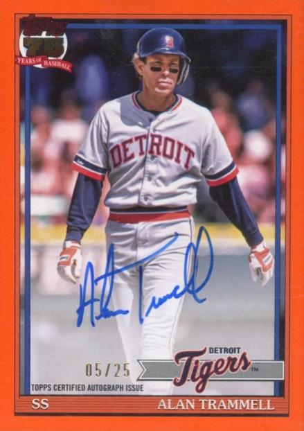 Alan Trammell [Orange] #91A-AT