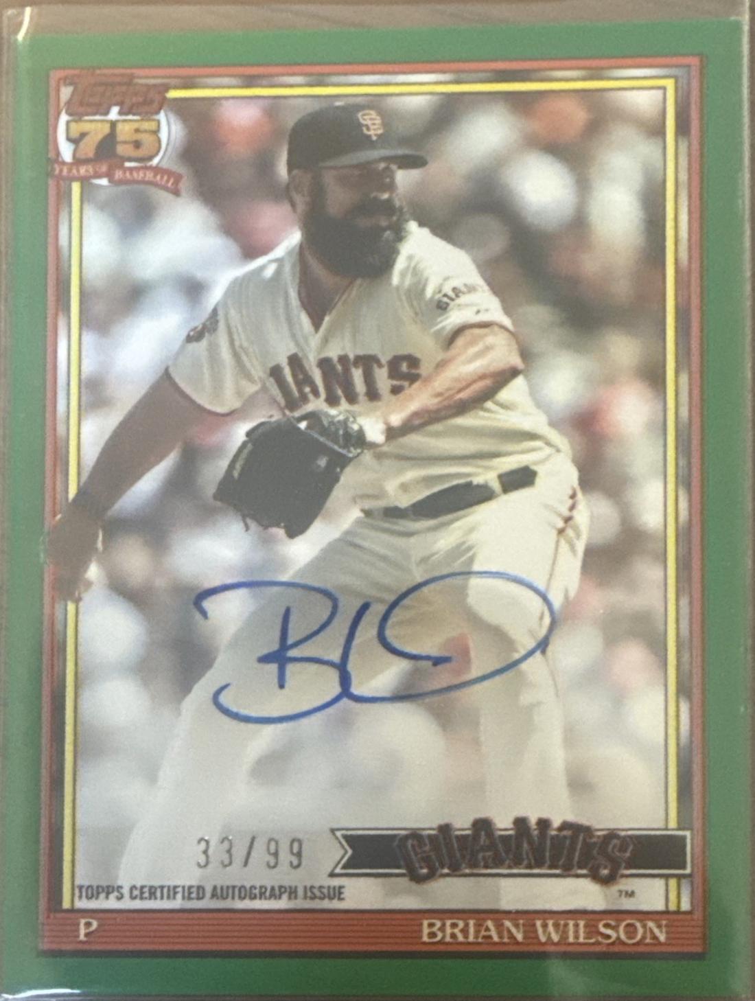 Brian Wilson [Green] #91A-BWI
