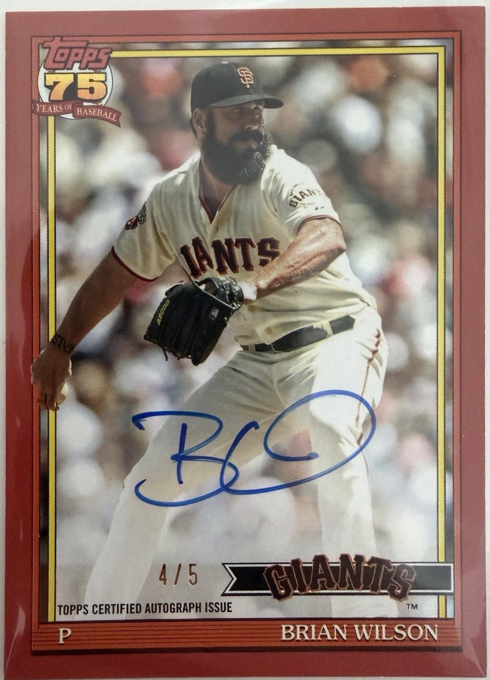 Brian Wilson [Red] #91A-BWI