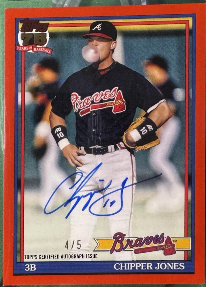 Chipper Jones [Red] #91A-CJ