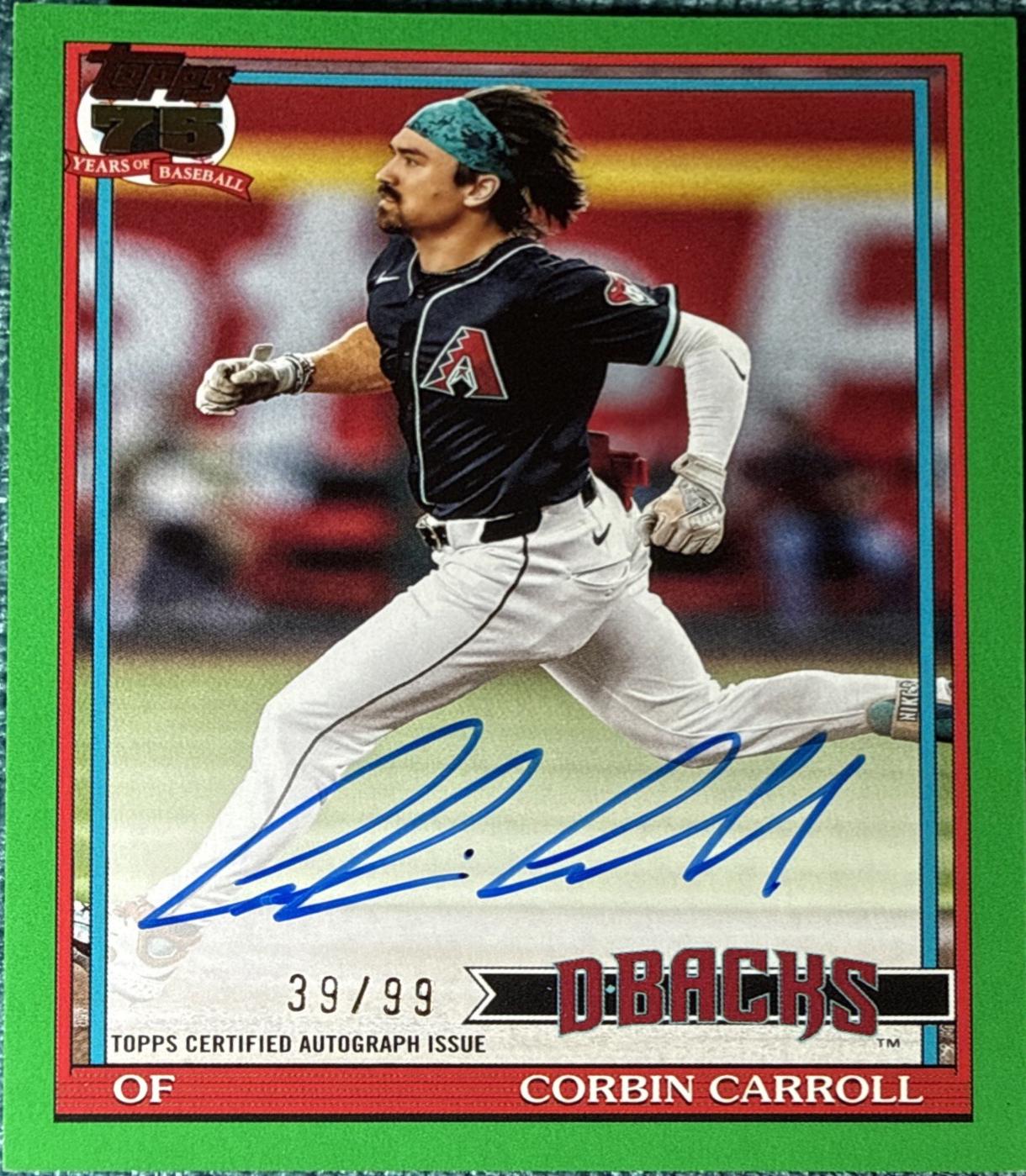 Corbin Carroll [Green] #91A-CC