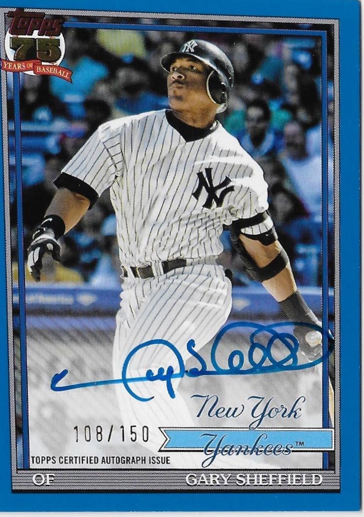 Gary Sheffield [Blue] #91A-GS