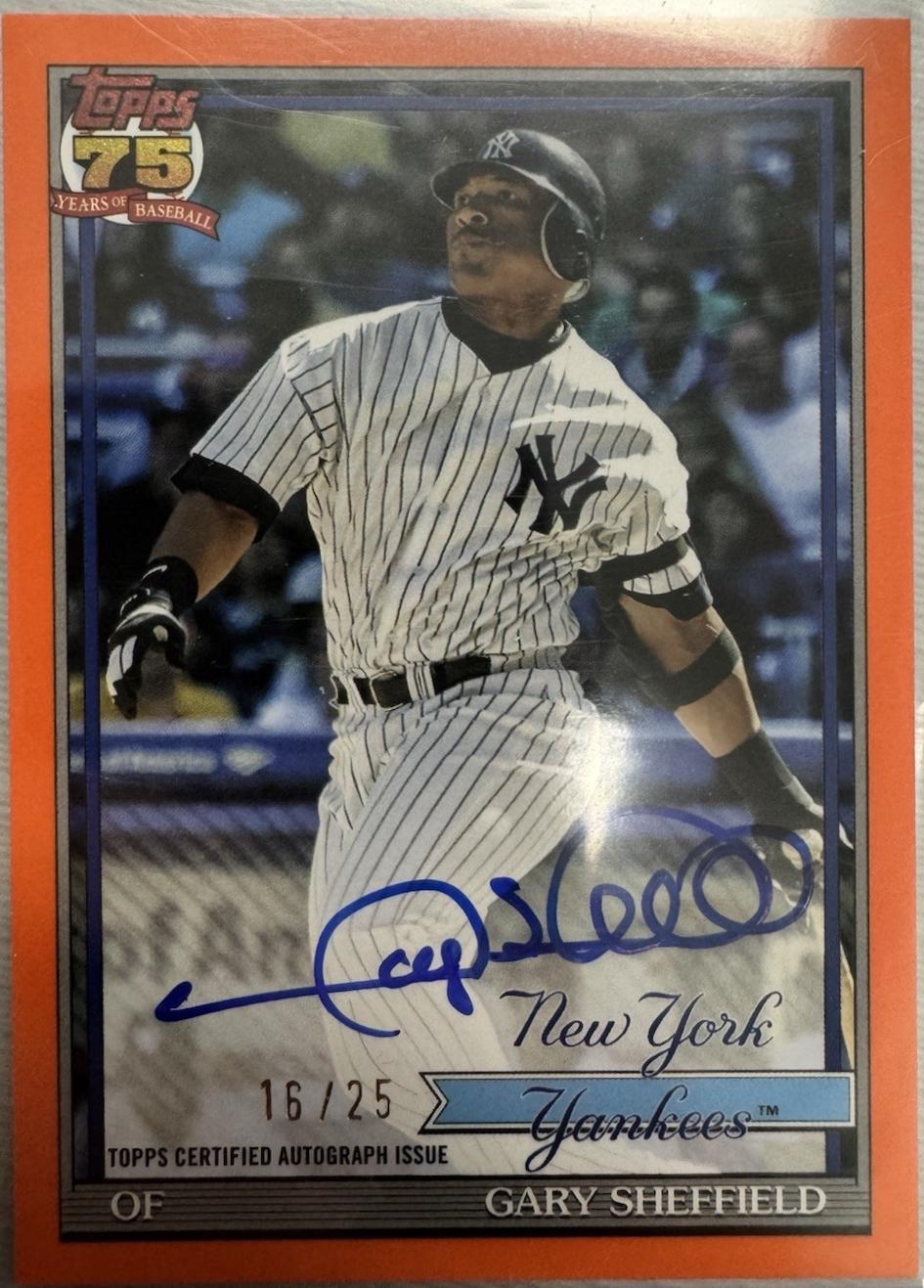 Gary Sheffield [Orange] #91A-GS