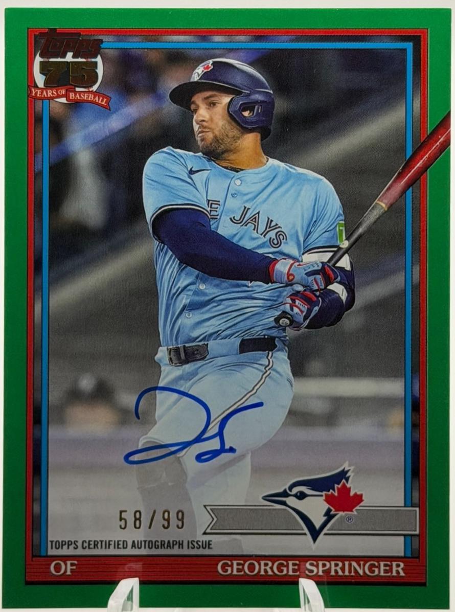 George Springer [Green] #91A-GSP