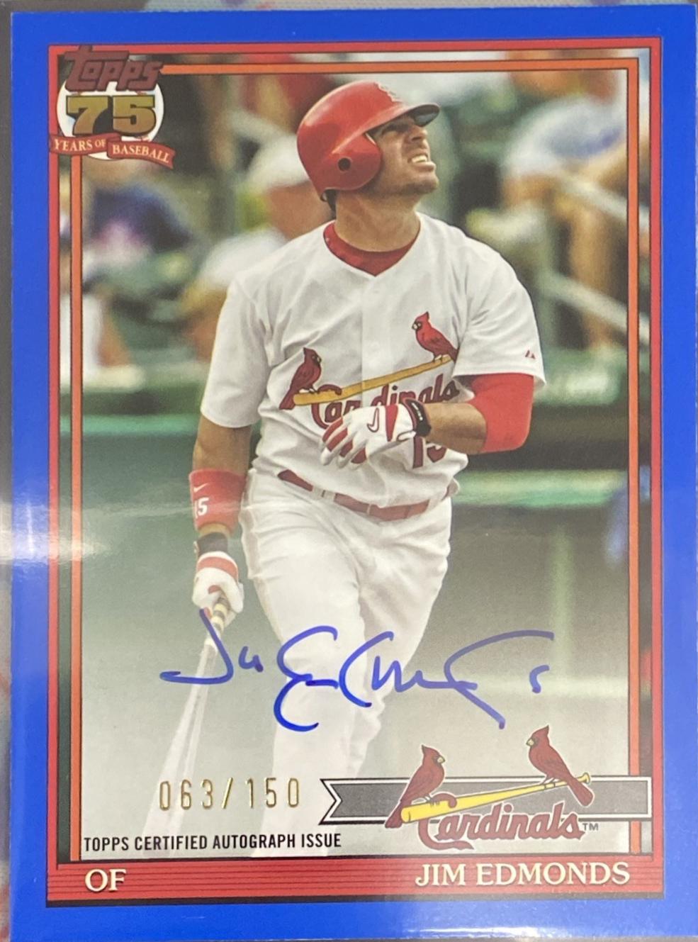 Jim Edmonds [Blue] #91A-JE