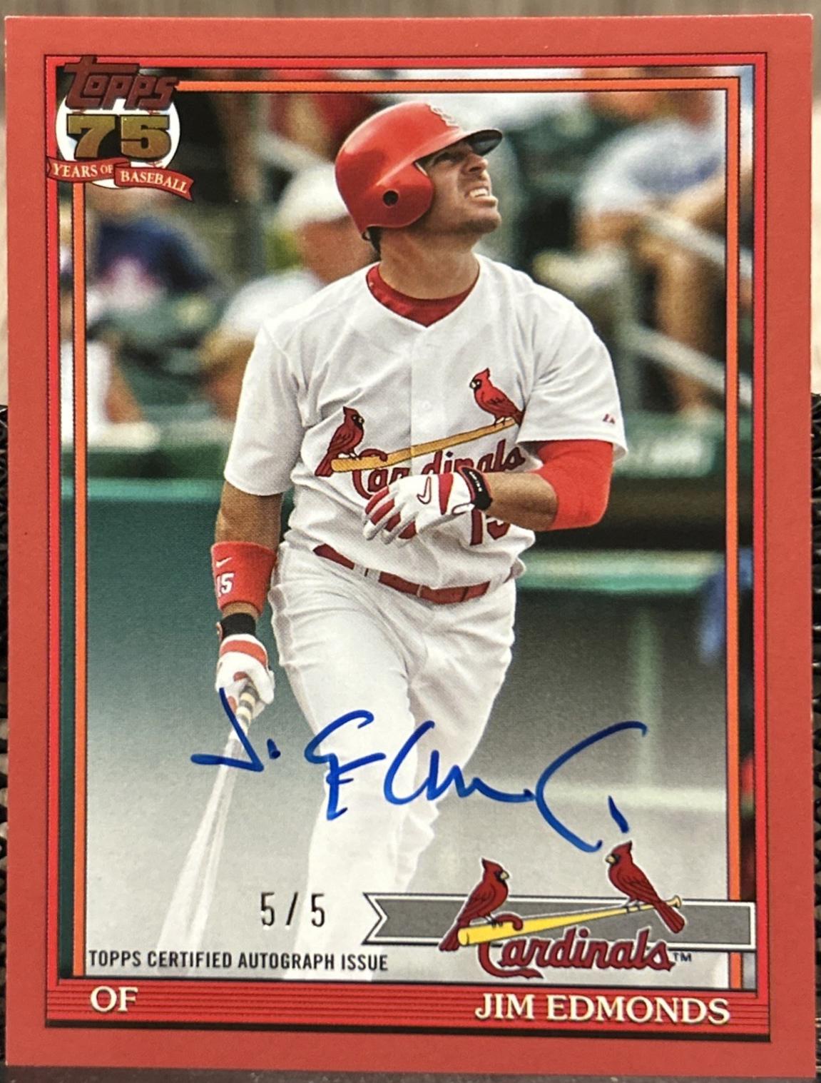 Jim Edmonds [Red] #91A-JE