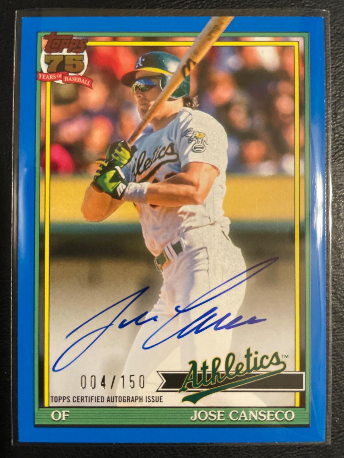 Jose Canseco [Blue] #91A-CAN