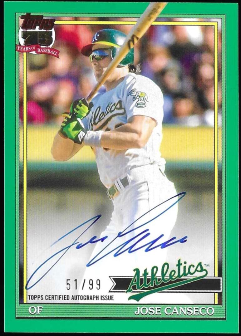 Jose Canseco [Green] #91A-CAN