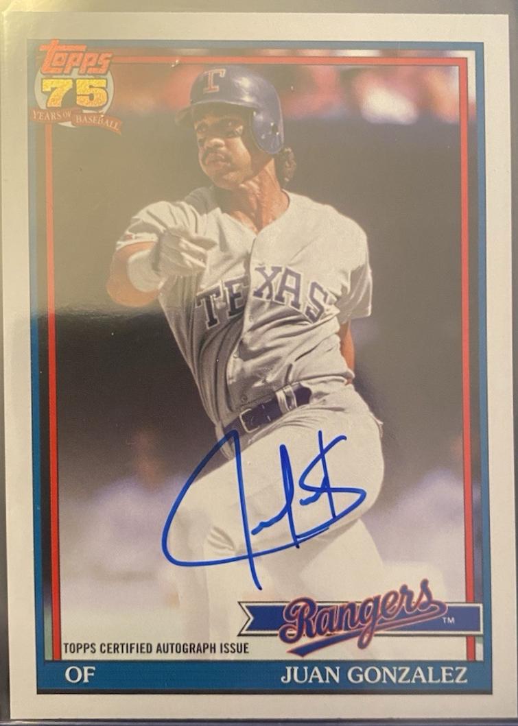 Juan Gonzalez #91A-JG