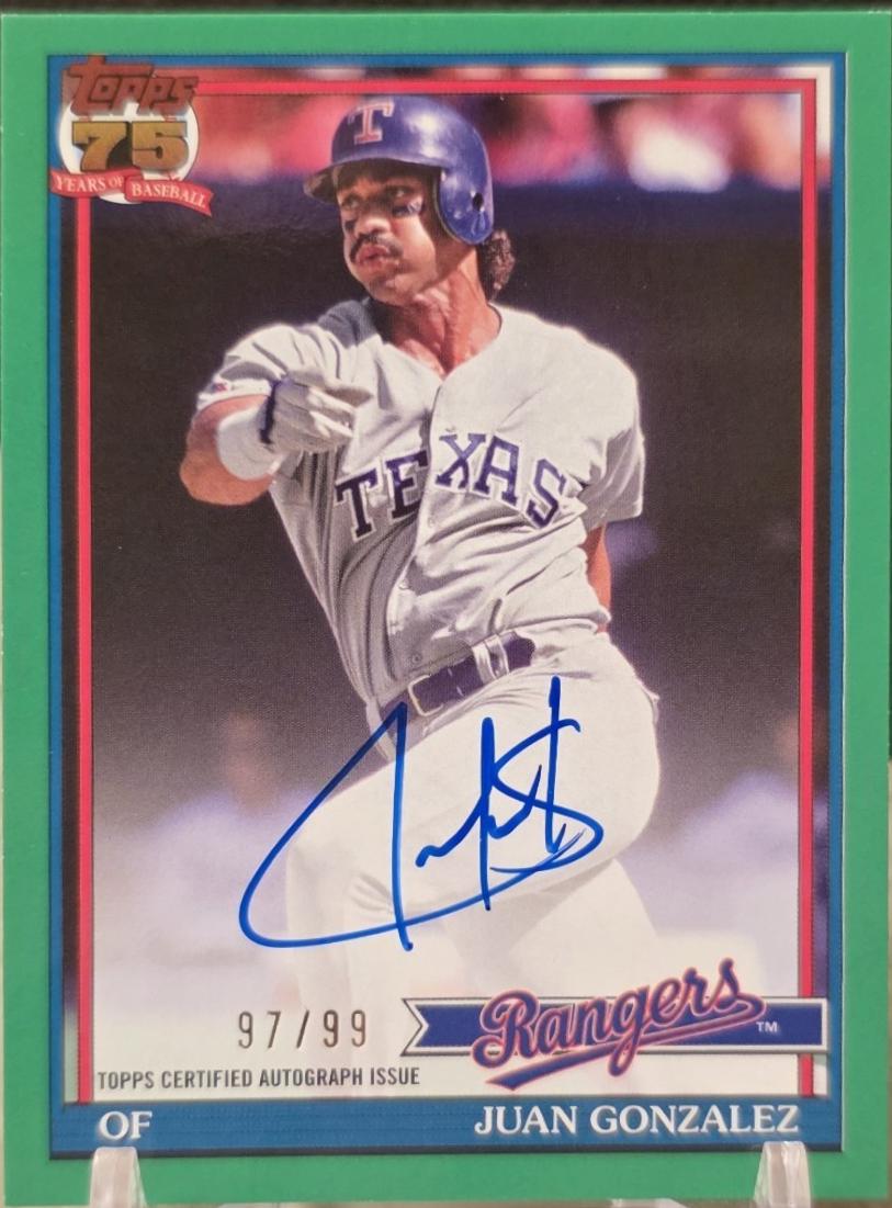 Juan Gonzalez [Green] #91A-JG