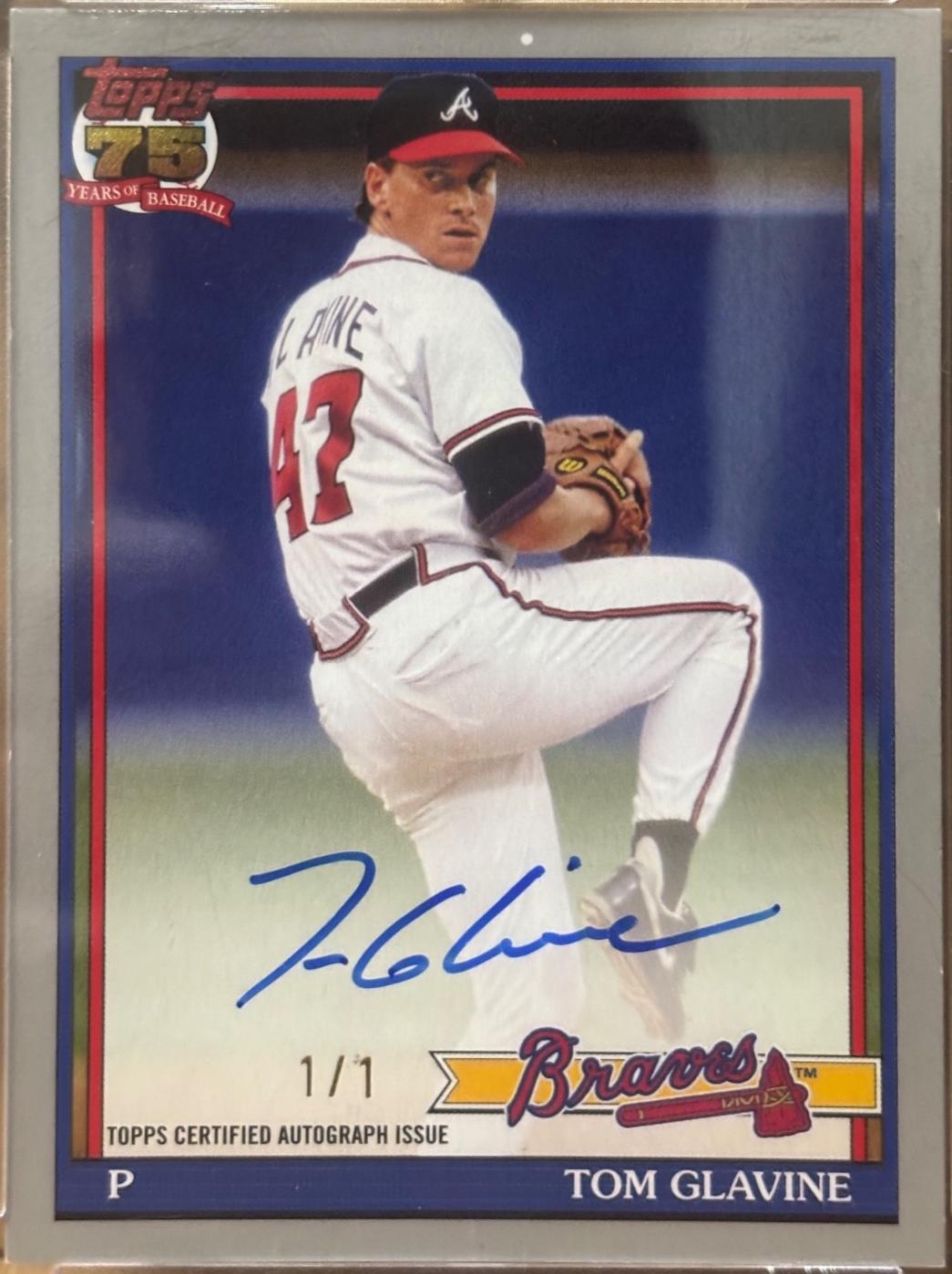 Tom Glavine [Foilfractor] #91A-TG