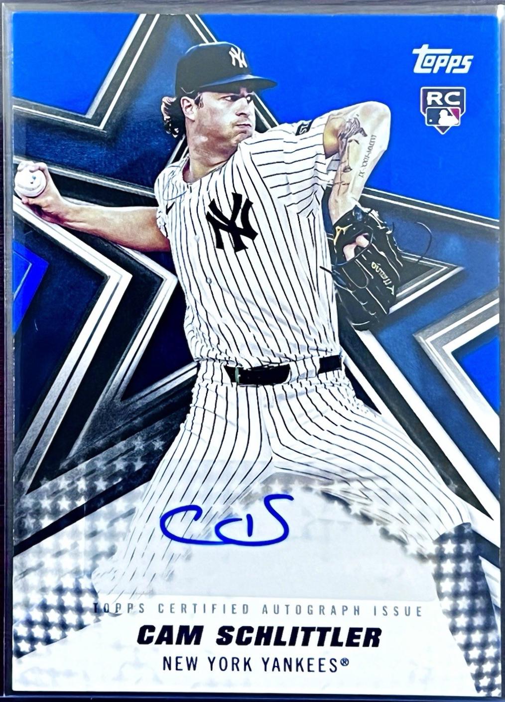 Cam Schlittler [Blue Foil] #BSA-CSC