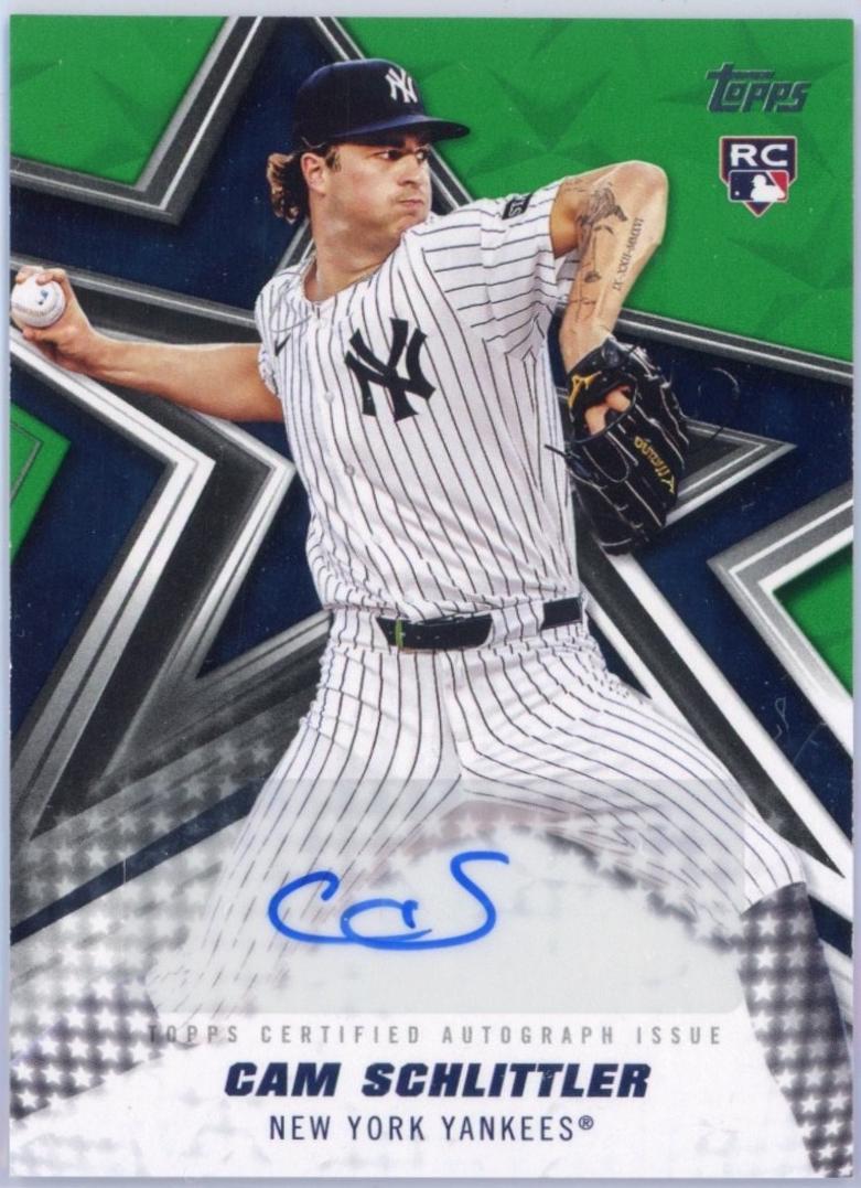 Cam Schlittler [Green Foil] #BSA-CSC