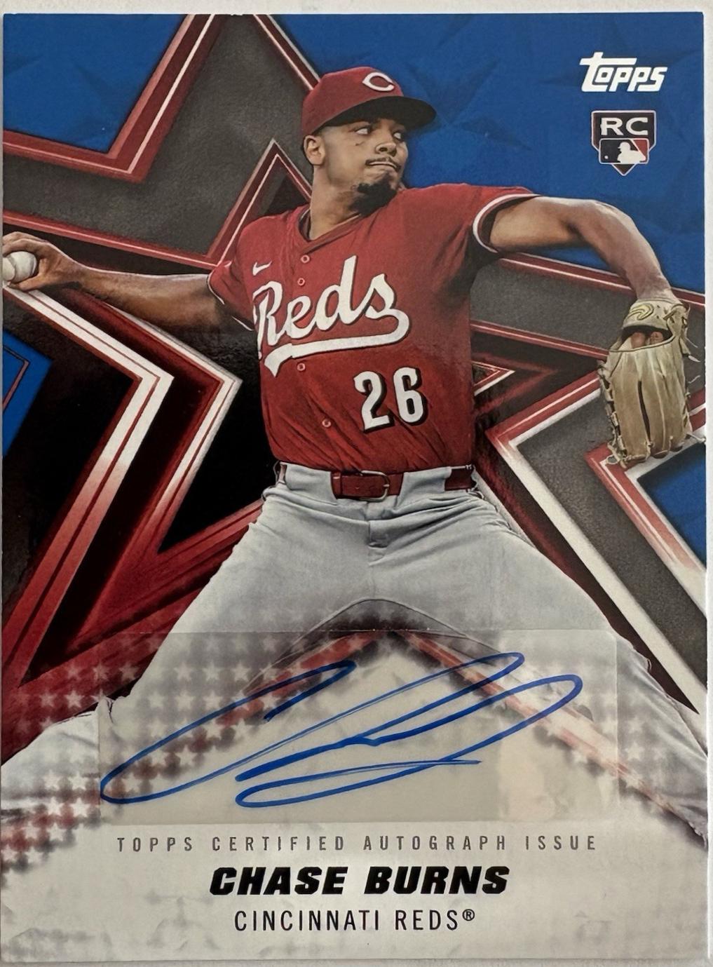 Chase Burns [Blue Foil] #BSA-CB