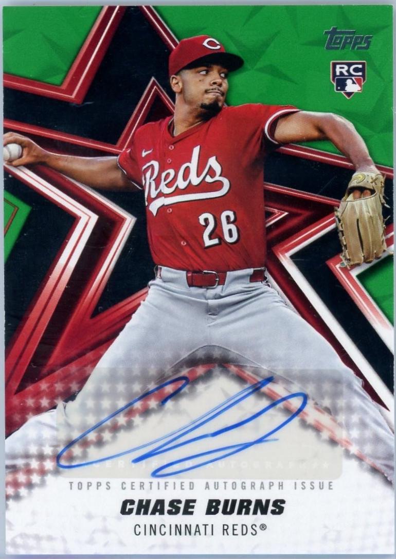 Chase Burns [Green Foil] #BSA-CB
