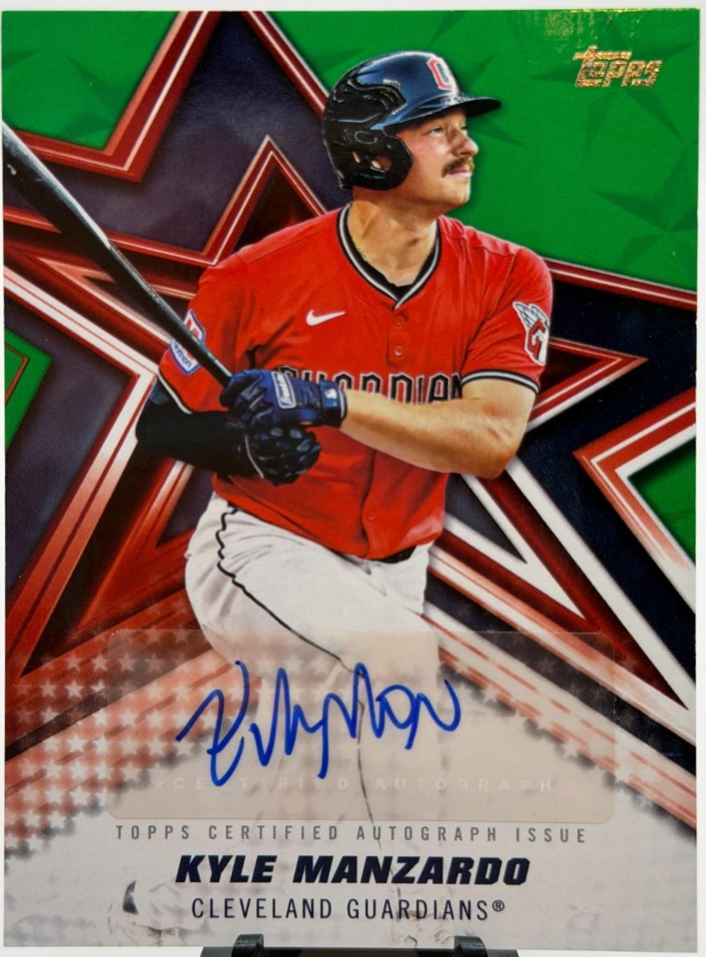 Kyle Manzardo [Green Foil] #BSA-KM