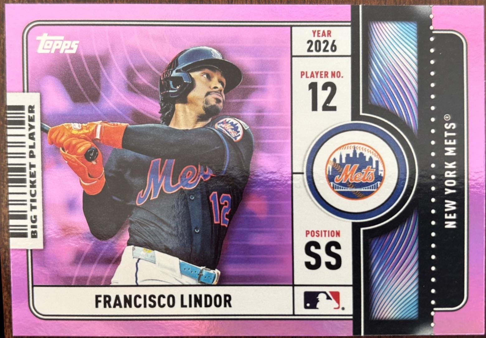 Francisco Lindor [Pink Foil] #BTP-10