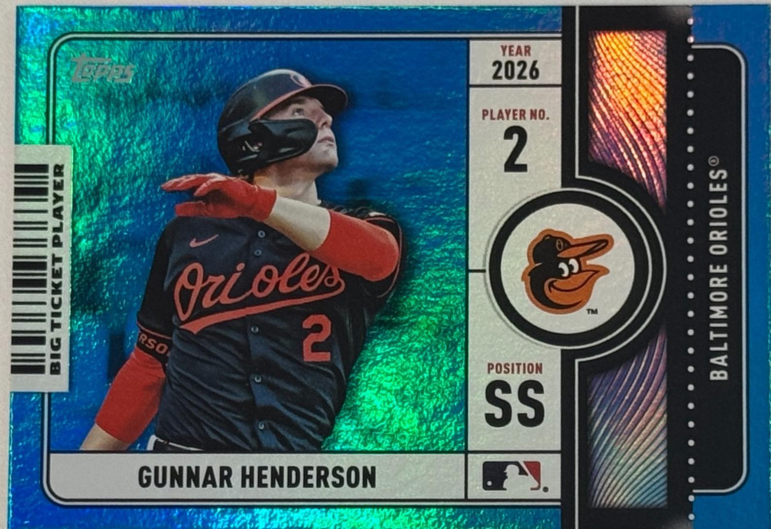 Gunnar Henderson [Blue Foil] #BTP-4