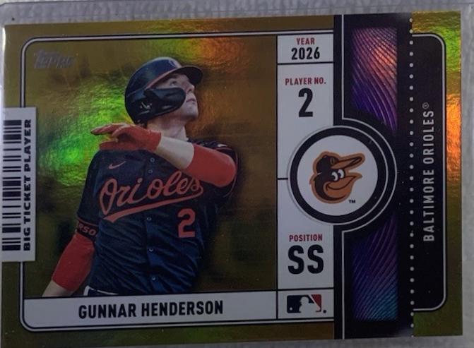 Gunnar Henderson [Gold Foil] #BTP-4