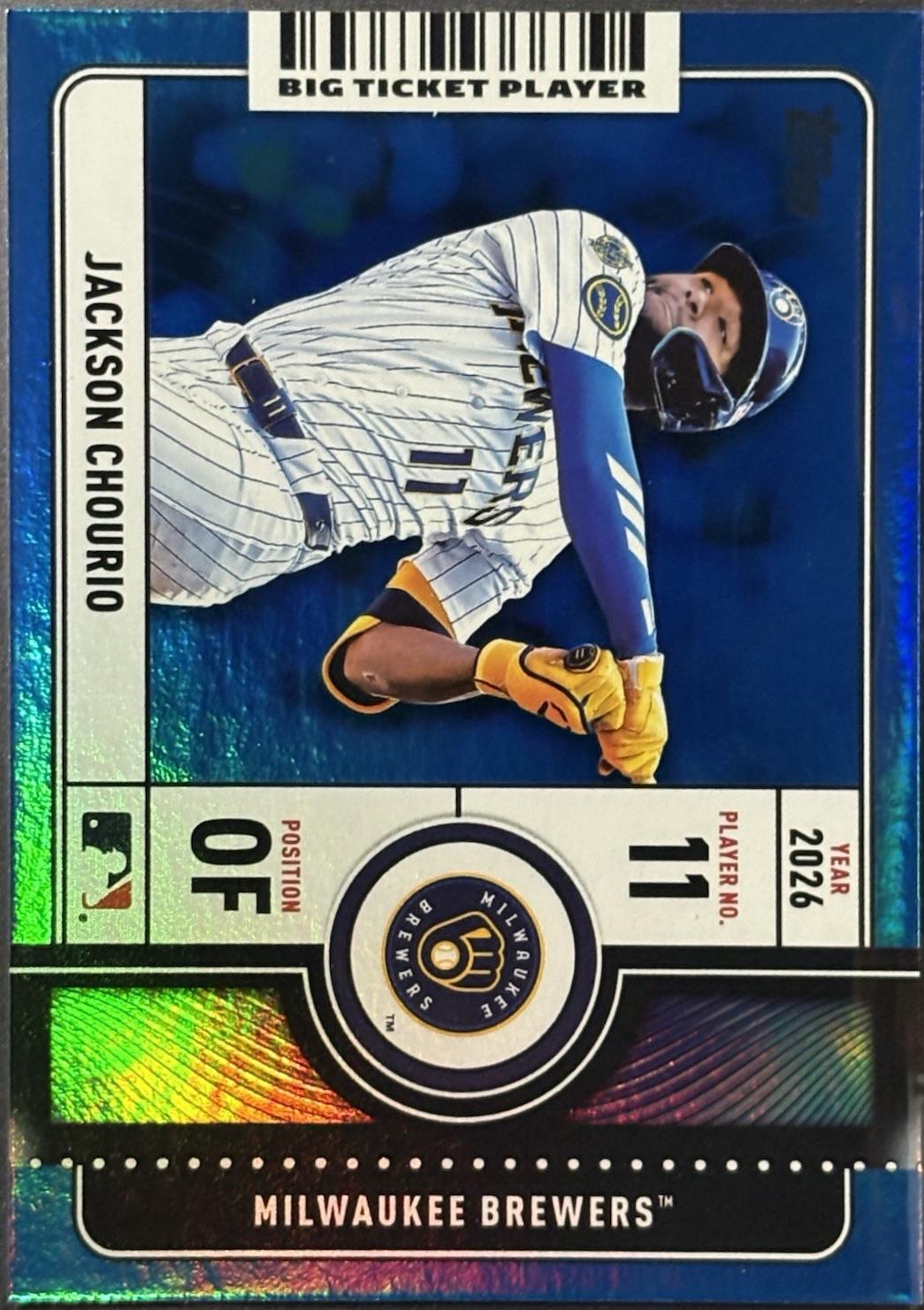 Jackson Chourio [Blue Foil] #BTP-12