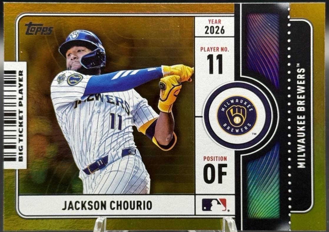 Jackson Chourio [Gold Foil] #BTP-12