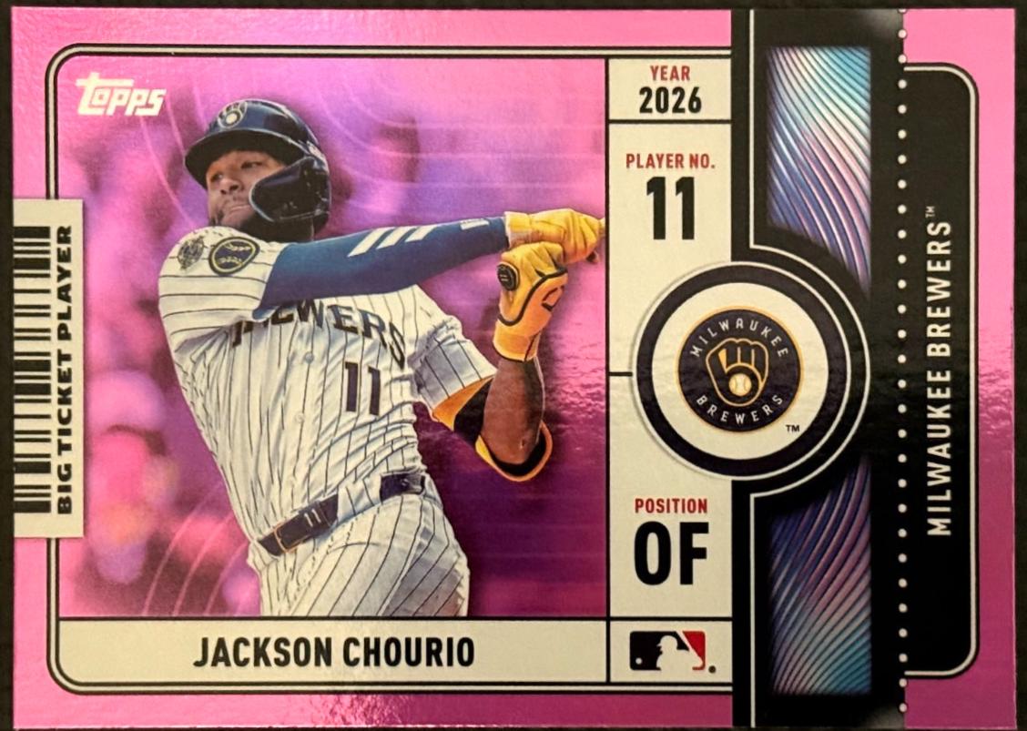 Jackson Chourio [Pink Foil] #BTP-12