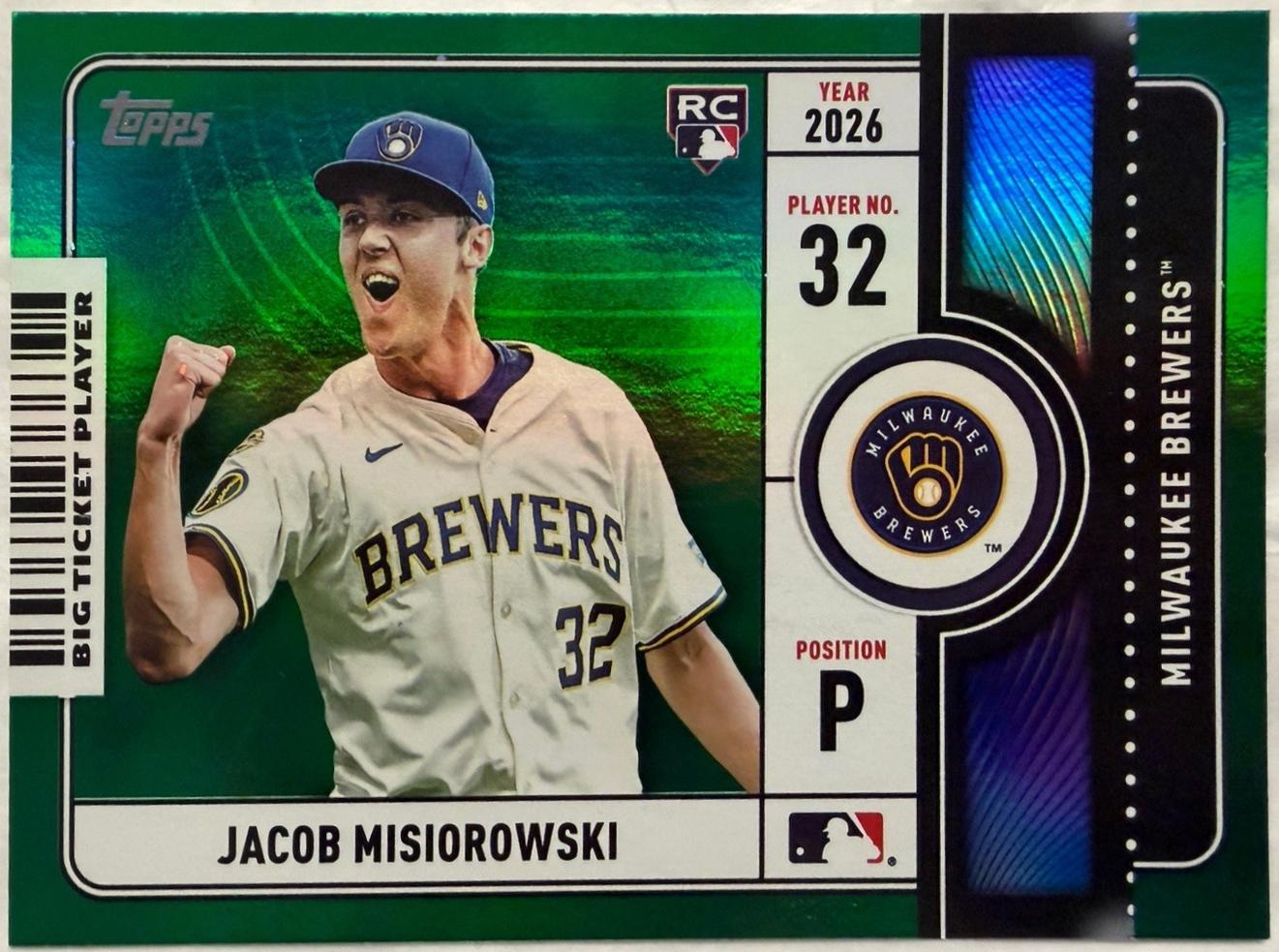 Jacob Misiorowski [Green Foil] #BTP-2