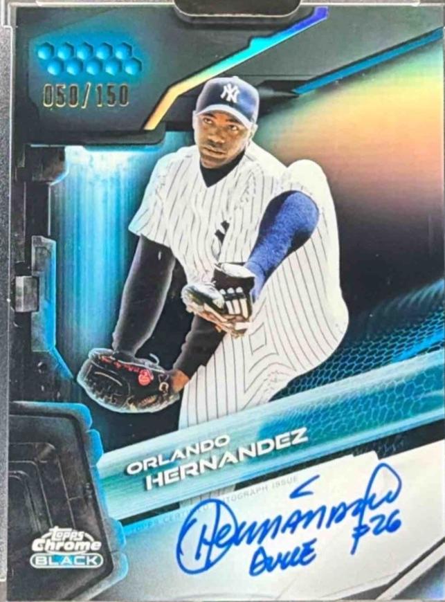 Orlando Hernandez [Blue Refractor] #CBA-OH