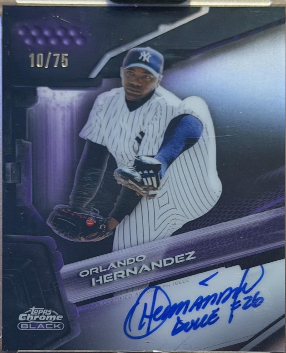 Orlando Hernandez [Purple Refractor] #CBA-OH