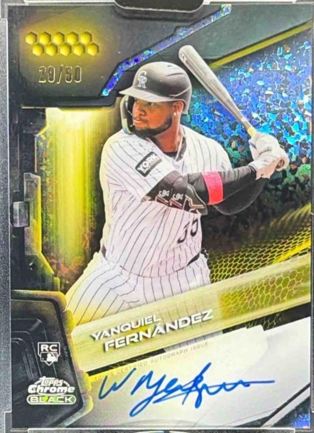 Yanquiel Fernandez [Gold Mini-Diamond Refractor] #CBA-YF