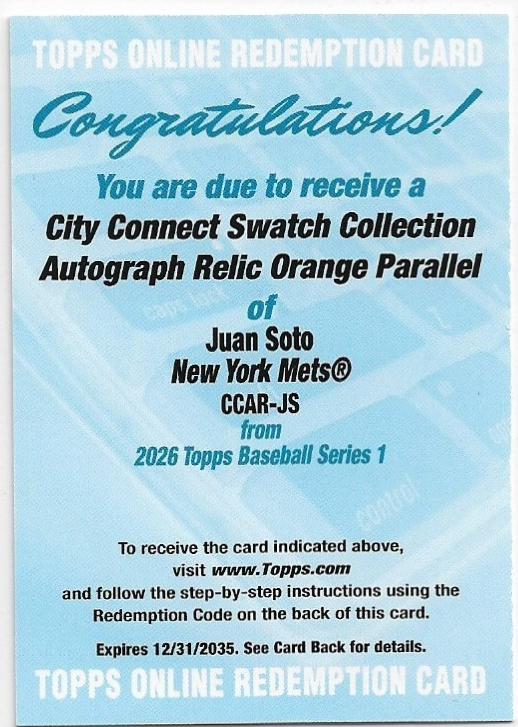 Juan Soto [Orange] #CCAR-JS