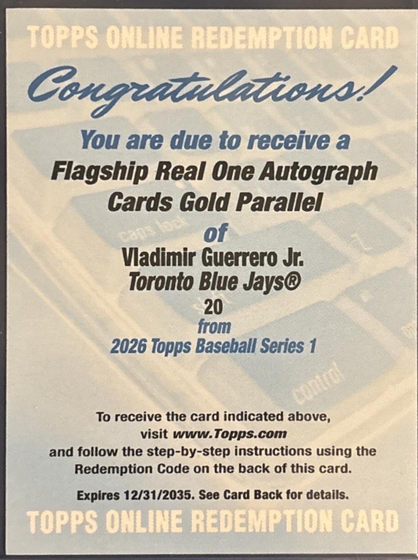 Vladimir Guerrero Jr. [Gold Foil] #20