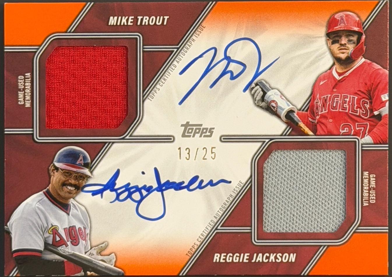 Reggie Jackson / Mike Trout [Orange] #MLMDA-TJ