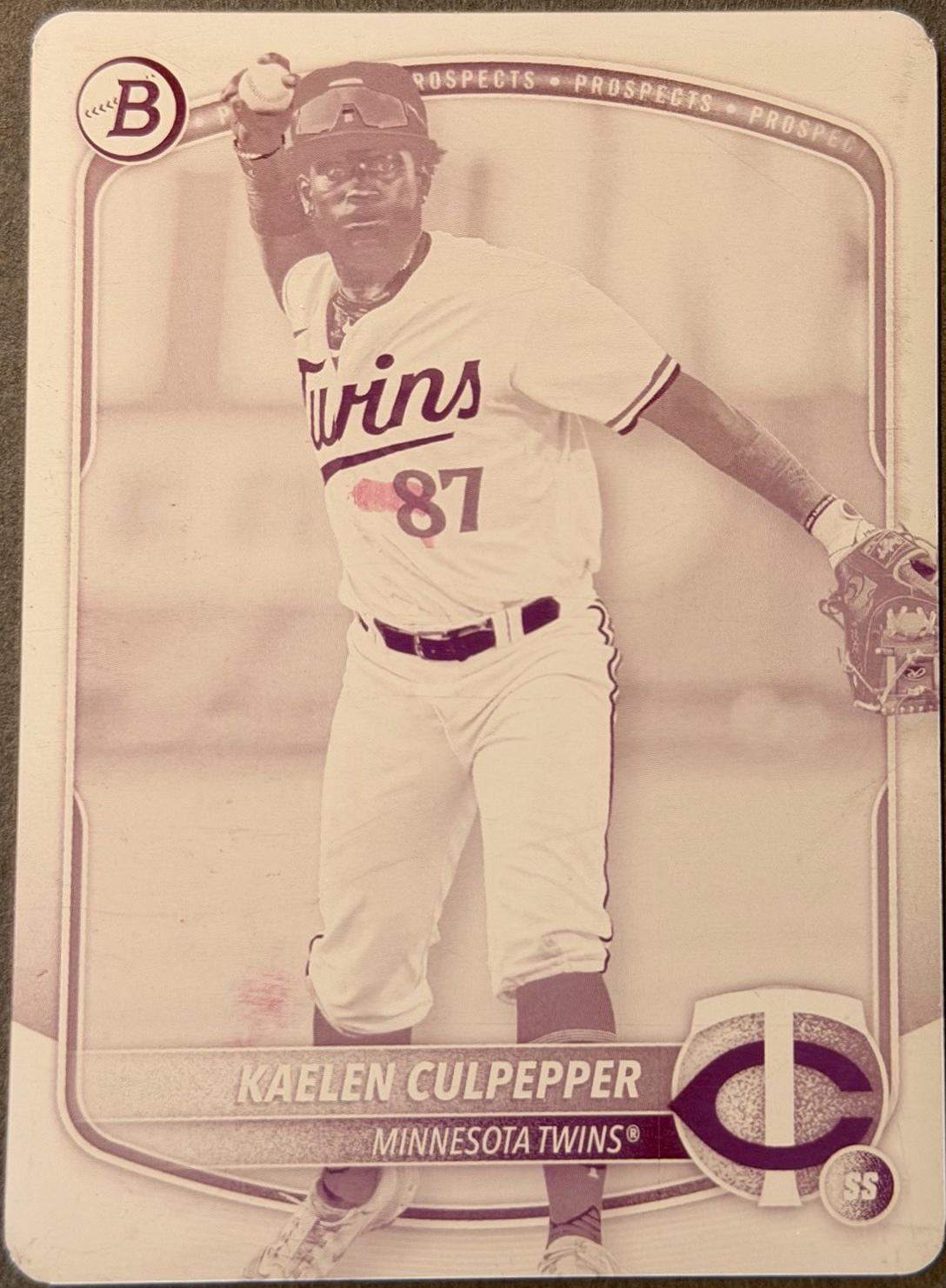 Kaelen Culpepper [Printing Plate] #BD-120