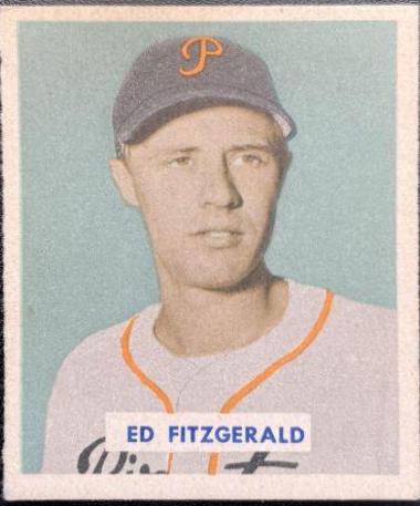 Ed Fitzgerald [Script Name on Back] #109