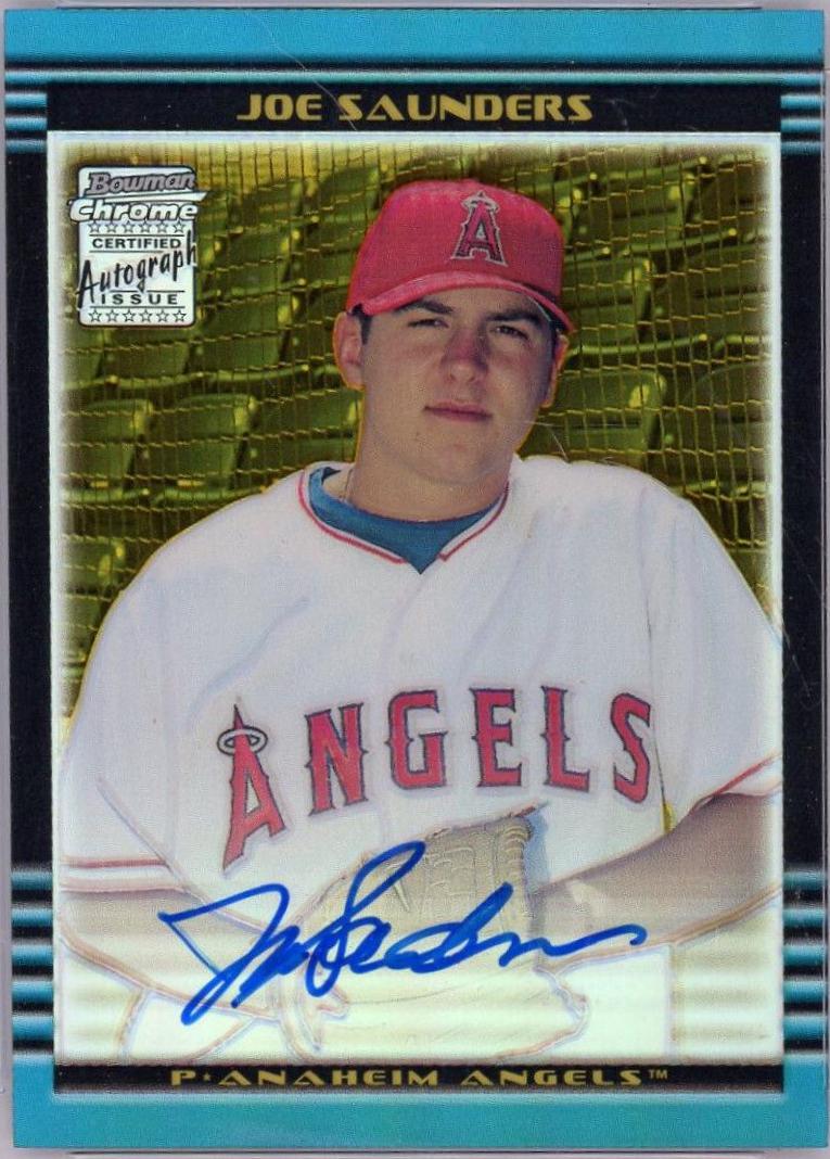 Joe Saunders [Gold Refractor Auto] #168