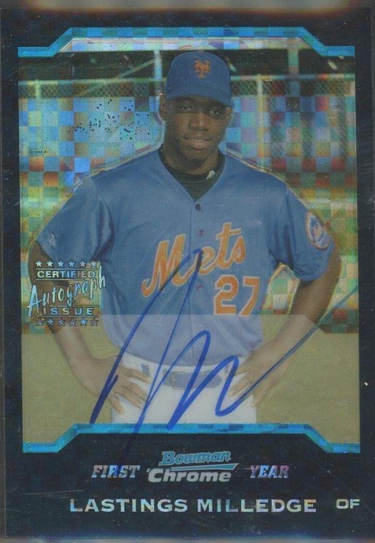 Lastings Milledge [Xfractor Autograph] #343