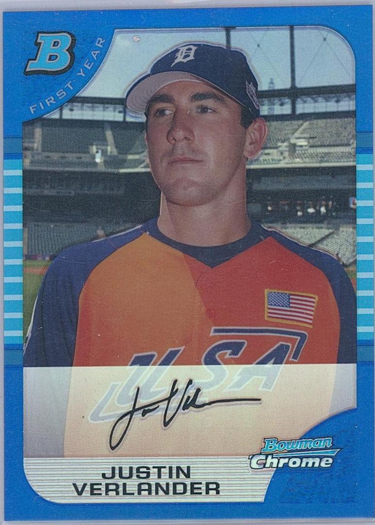 Justin Verlander [Autograph Blue Refractor] #331