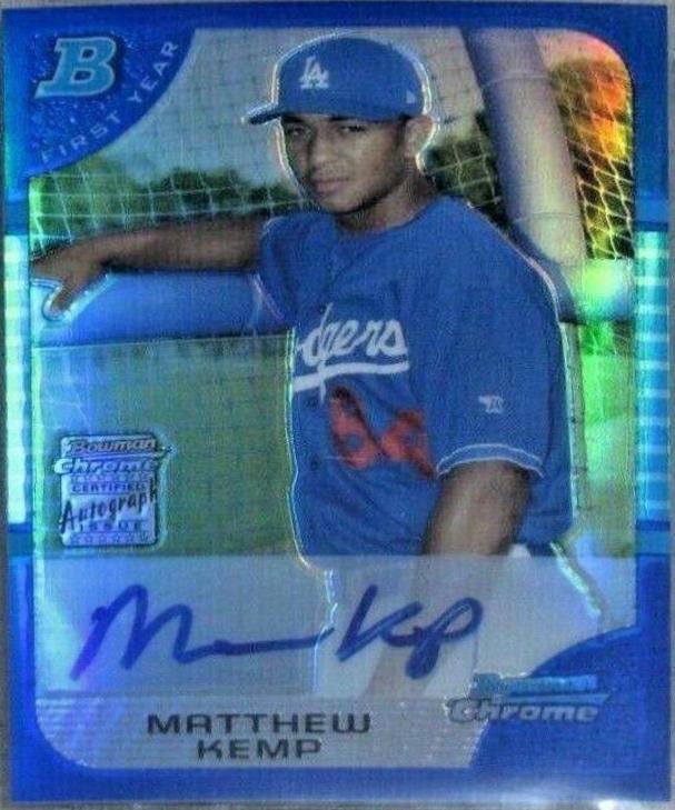 Matthew Kemp [Autograph Blue Refractor] #349