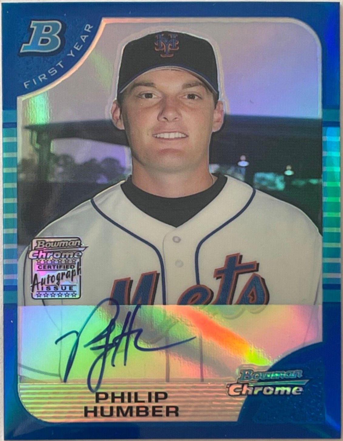 Philip Humber [Autograph Blue Refractor] #337