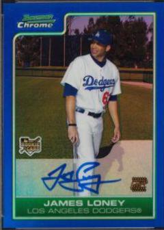 James Loney [Blue Refractor Autograph] #224
