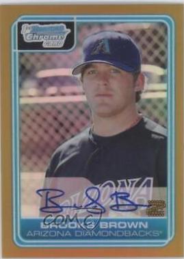 Brooks Brown [Gold Refractor Autograph] #DP73
