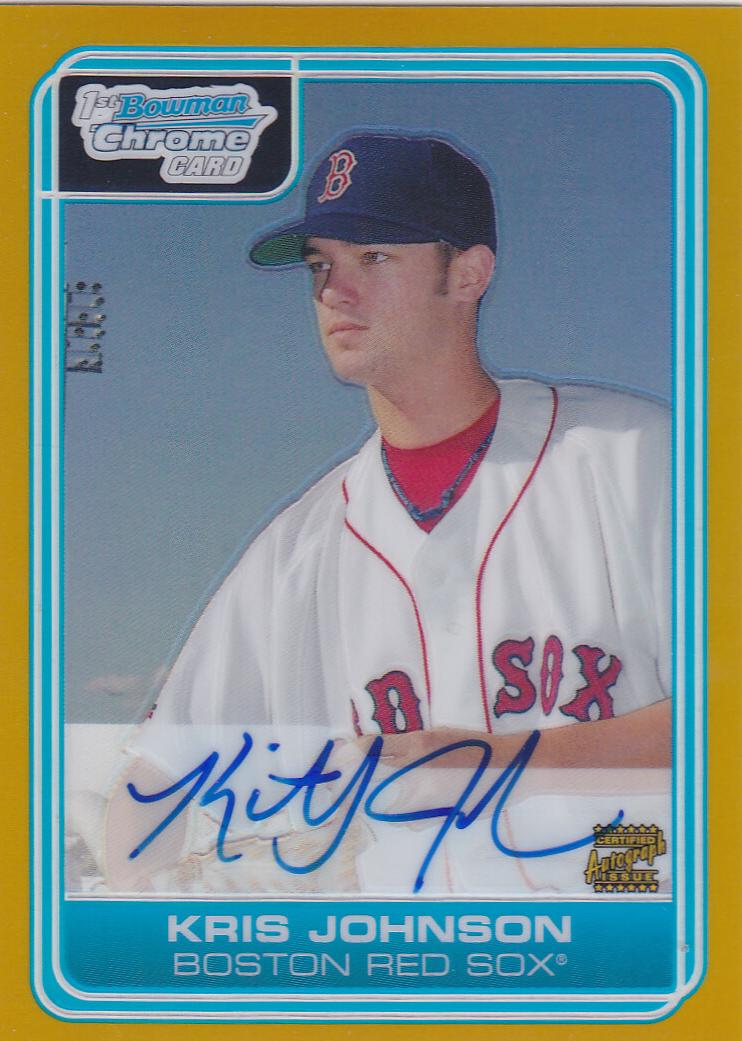 Kris Johnson [Gold Refractor Autograph] #DP68