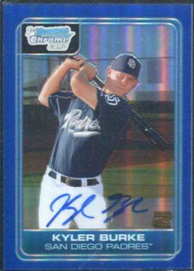 Kyler Burke [Blue Refractor Autograph] #DP87