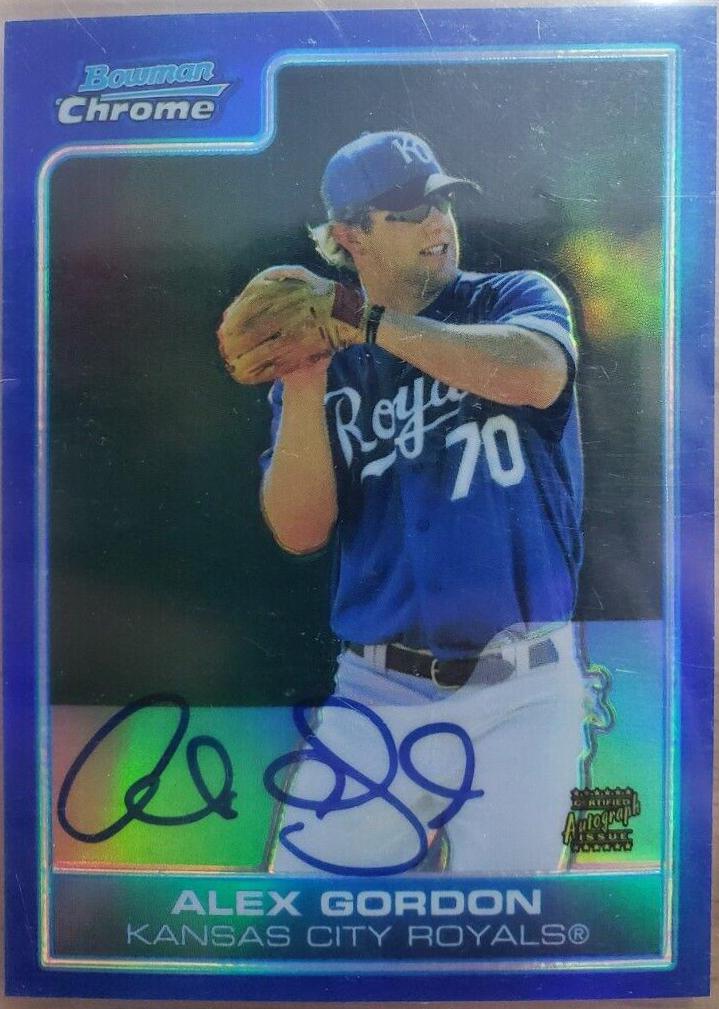 Alex Gordon [Blue Refractor Autograph] #BC221