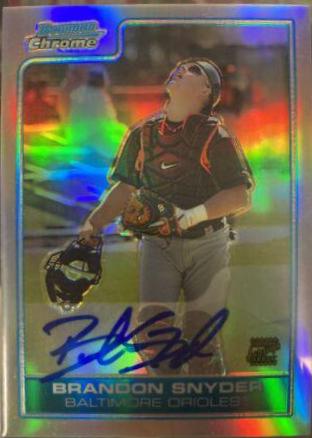 Brandon Snyder [Gold Refractor Autograph] #BC244