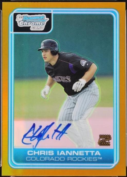 Chris Iannetta [Gold Refractor Autograph] #BC229