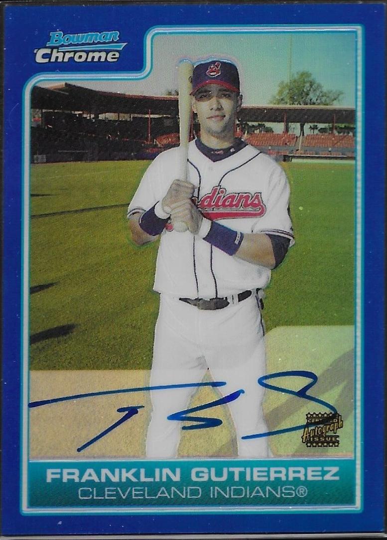 Franklin Gutierrez [Blue Refractor Autograph] #BC234